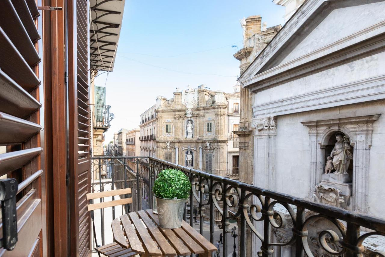 Quattro Canti Charming Flat Palermo Luaran gambar