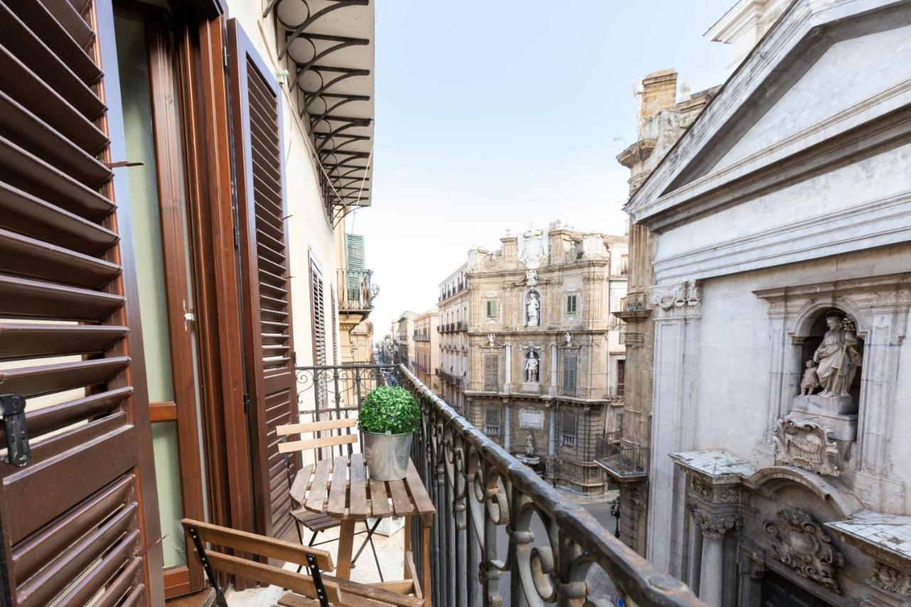 Quattro Canti Charming Flat Palermo Luaran gambar
